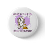 Kawaii Rally Obedience Bearded Collie Pin
