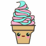 Kawaii Rave Ice Cream Cone Acrylic Cut Outs