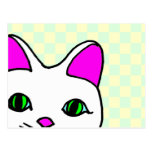 Kawaii Rave Lucky Cat Maneki Neko postcards