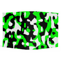 Kawaii Rave Urban Camo 3 Ring Binder