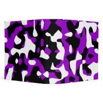 Kawaii Rave Urban Camo 3 Ring Binders