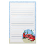 Kawaii Red Crab Stationery