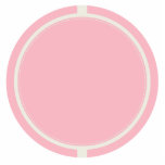 KAWAII RIBBON AND POLKADOTS PASTEL PINK PHOTO CUT OUT