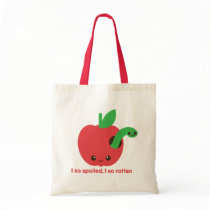 Kawaii Rotten Apple Canvas Bags