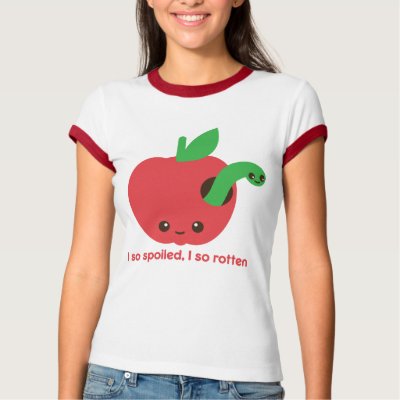 Kawaii Rotten Apple T-shirt by nyxxie