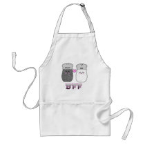 Kawaii Salt n Pepper BFF aprons