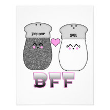 Kawaii Salt n Pepper BFF Custom Invites