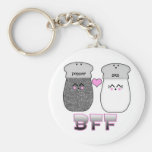 Kawaii Salt n Pepper BFF keychains