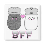 Kawaii Salt n Pepper BFF Refrigerator Magnet