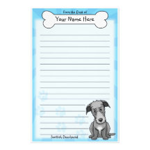 Kawaii Scottish Deerhound Stationery