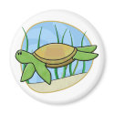 Kawaii Sea Turtle Magnet by MenagerieMayhem Kawaii Sea Turtle Magnet