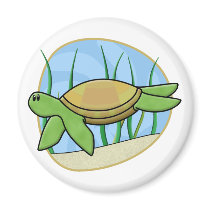 Kawaii Sea Turtle Magnet