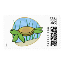 Kawaii Sea Turtle Postage Stamps by MenagerieMayhem Kawaii Sea Turtle Postage Stamps