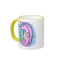 Kawaii Seahorse Mug by MenagerieMayhem Kawaii Seahorse Mug