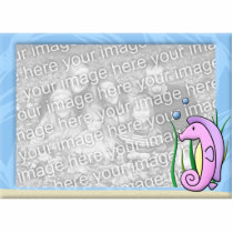 Kawaii Seahorse Photo Frame photo sculptures by MenagerieMayhem Kawaii Seahorse Photo Frame photo sculptures