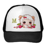 Kawaii sheep and cherries - Monogrammed Mesh Hats