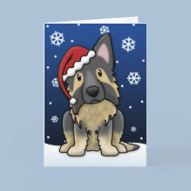 Kawaii Shiloh Shepherd Christmas Card cards