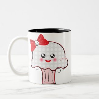 Kawaii Skull Cupcake mug