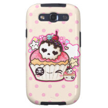 Kawaii skull cupcake with stars and hearts casemate cases