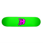 Kawaii Skull Gothic Lolita Green & Pink skateboards