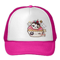 Kawaii skull pirate cupcake hats