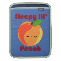 Kawaii Sleepy Lil’ Peach iPad sleeve