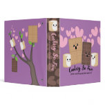 kawaii smores marshmallows recipe notebook binder
