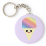 KAWAII SNO CONE RAINBOW CUTE KEYCHAIN keychains