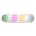 KAWAII SPACEY STARS AND SUNS skateboards
