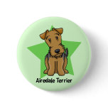 Kawaii Star Airedale Terrier Pins