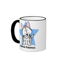 Kawaii Star Alaskan Malamute Mug