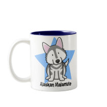 Kawaii Star Alaskan Malamute Mug