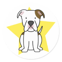 Kawaii Star American Bulldog Stickers