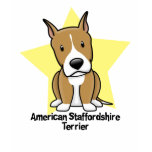 Kawaii Star American Staffordshire Terrier t-shirts