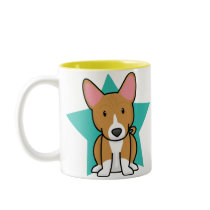 Kawaii Star Basenji Mug
