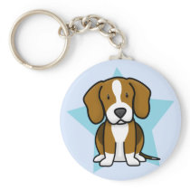 Kawaii Star Beagle Keychain