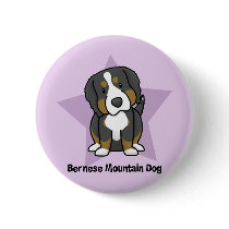 Kawaii Star Bernese Mountain Dog Pin