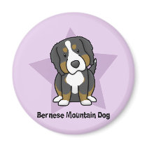 Kawaii Star Bernese Mountain Dog Magnets