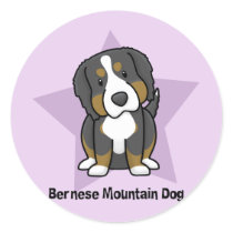 Kawaii Star Bernese Mountain Dog Stickers