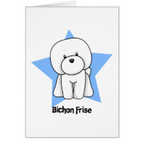 Kawaii Star Bichon Frise Cards