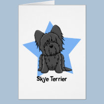 Kawaii Star Black Skye Terrier cards