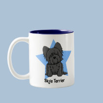 Kawaii Star Black Skye Terrier mugs