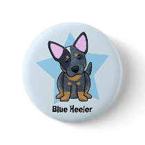 Kawaii Star Blue Heeler Pins