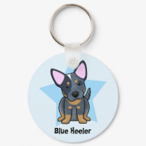 Kawaii Star Blue Heeler keychains