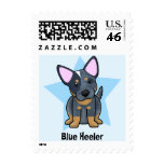 Kawaii Star Blue Heeler postage