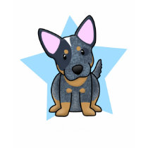 Kawaii Star Blue Heeler Women's t-shirts by MenagerieMayhem Kawaii Star Blue Heeler Women's t-shirts