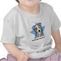 Kawaii Star Blue Merle Australian Shepherd Baby's t-shirts