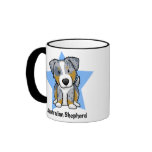Kawaii Star Blue Merle Australian Shepherd Mug