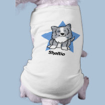 Kawaii Star Blue Sheltie pet clothing by MenagerieMayhem Kawaii Star Blue Sheltie pet clothing