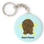 Kawaii Star Boykin Spaniel Keychains